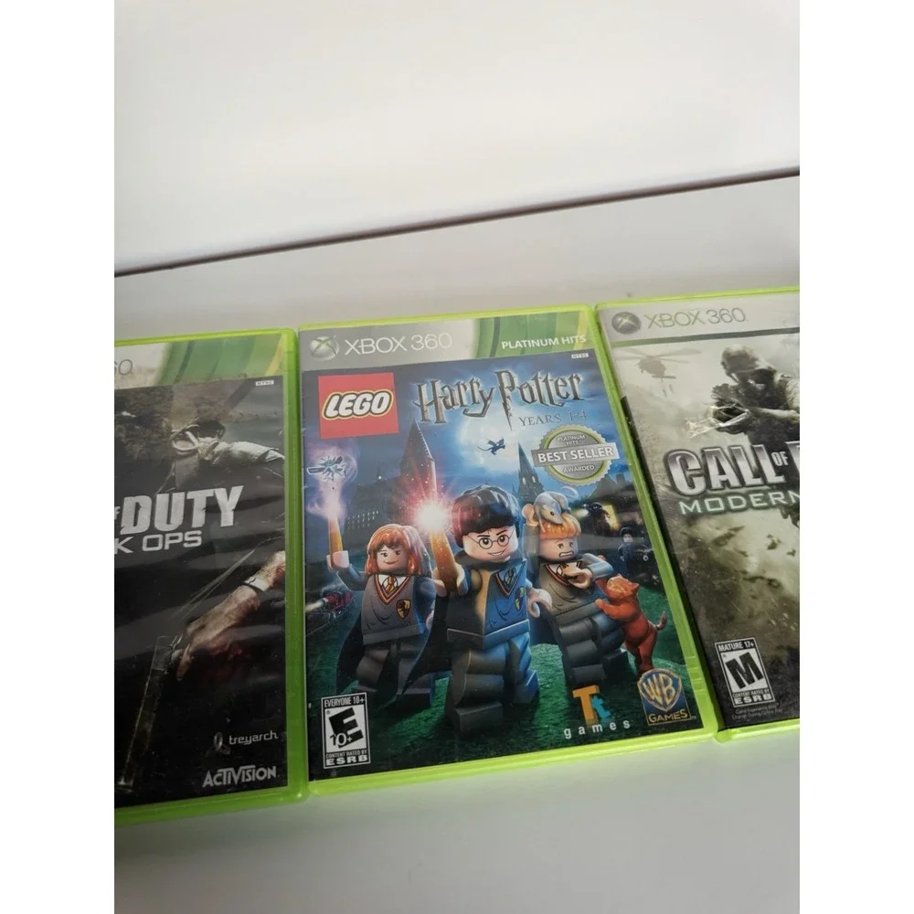 Xbox 360 Game Bundle Call of Duty Black Ops MW4 + LEGO Harry Potter Tested